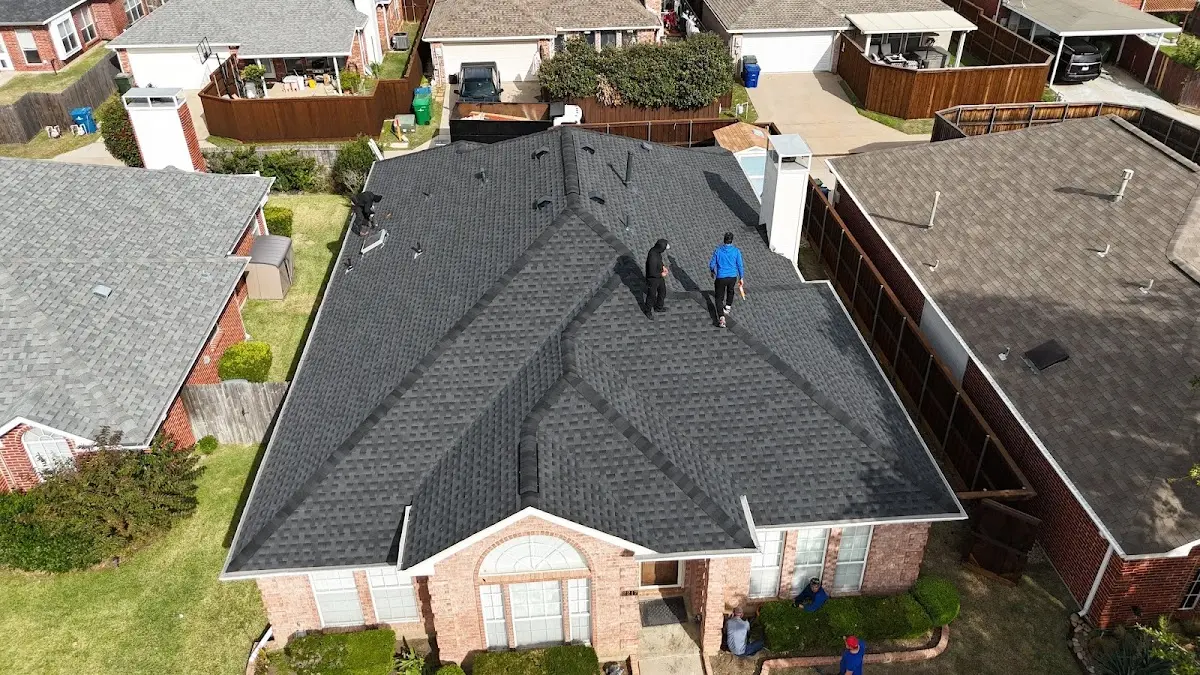 Slate & Tile Roof Repair work in progress on a Bayonne property